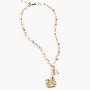 NWT J. Crew Factory Gold Chain Necklace with Pendant